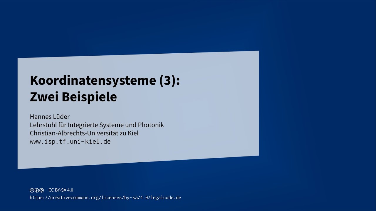 Koordinatensysteme (3) Zwei Beispiele zum Koordinaten Umrechnen YouTube