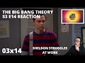 THE BIG BANG THEORY S3 E14 THE EINSTEIN APPROXIMATION REACTION 3x14 SHELDON STRUGGLES AT WORK 