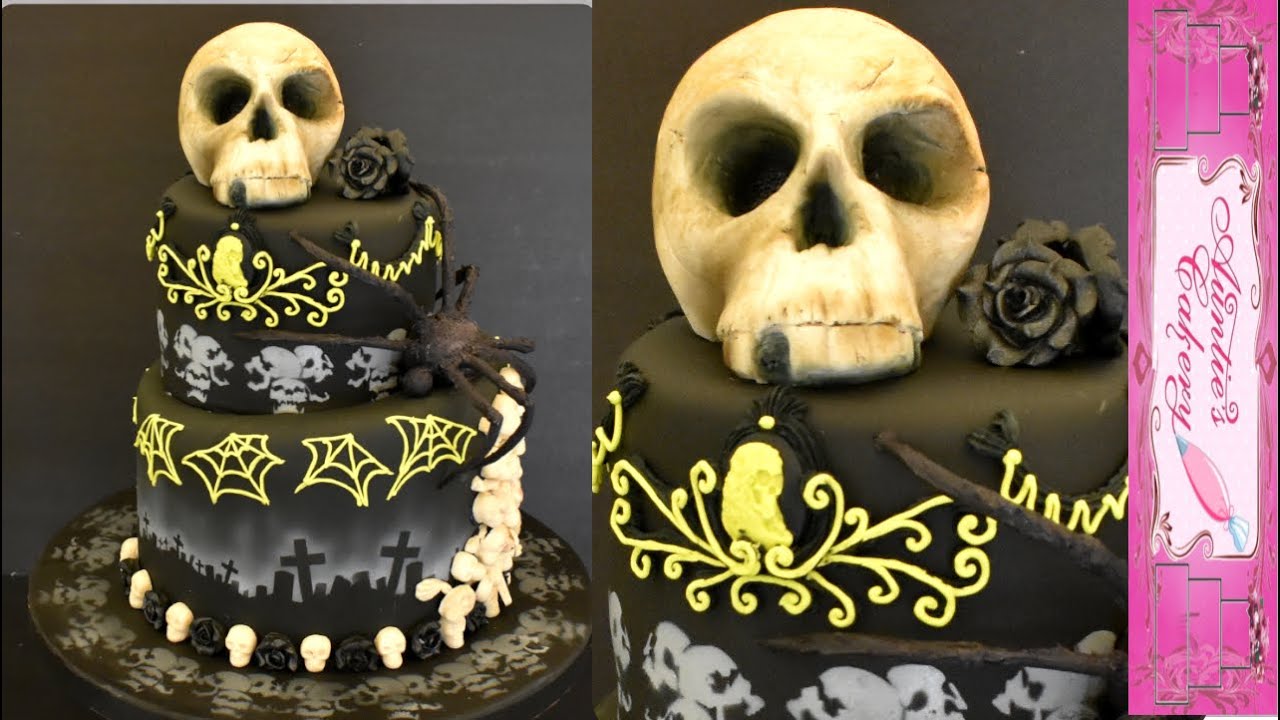 Gothic Style Halloween Cake
