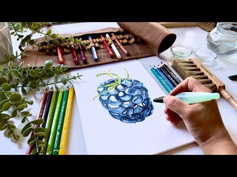 Beginning Painting with Faber Castell Albrecht Dürer Watercolor Pencils | Unboxing and Techniques 🌟