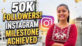 Instagram 50k followers complete thank you all friends🙏🥰🥳