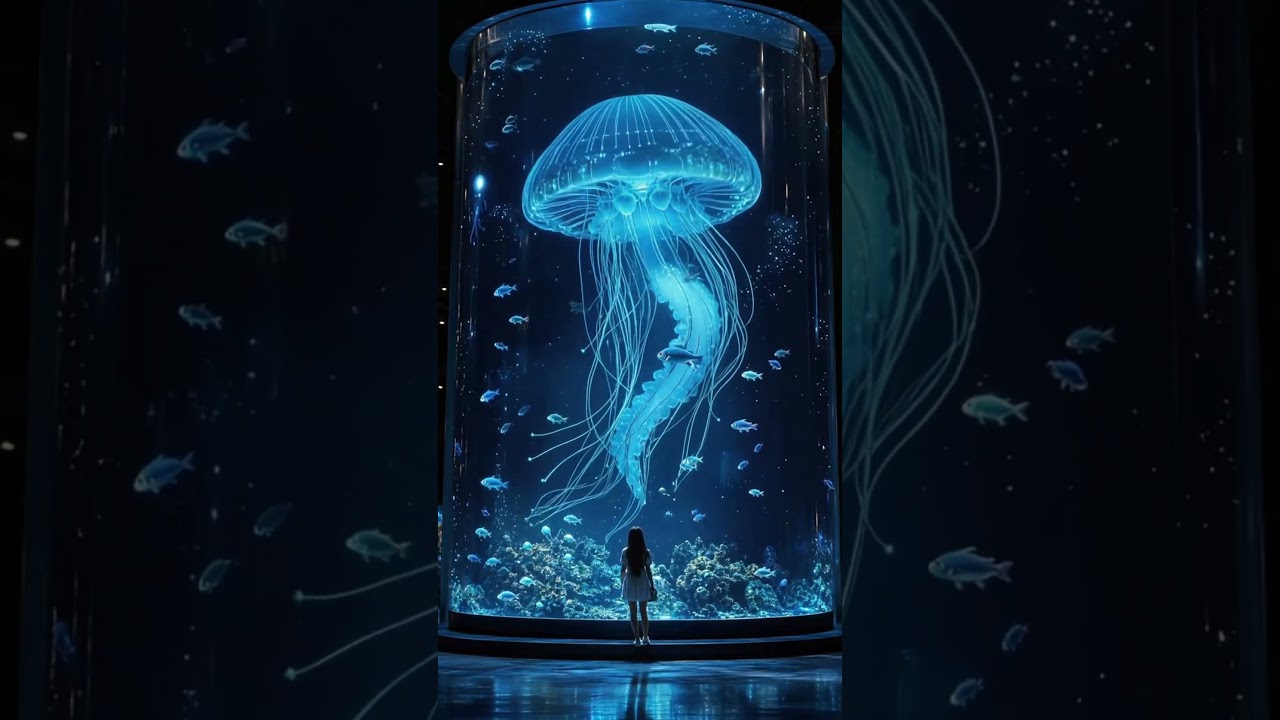 【子供の日特別】大人がハマる深海AI水族館 リラックスループ動画｜AI生成 バイオルミネセント│光るクラゲの時間│#子供の日特別 #癒し動画 #リラックス動画