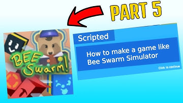 How to make a game like Bee Swarm Simulator Part 5 (Roblox)