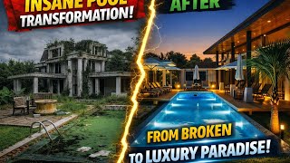 Abandoned Swimming Pool to Luxury Paradise | Insane Pool Renovation Timelapse