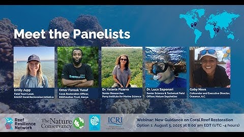 New Guidance on Coral Reef Restoration Webinar: Option 1