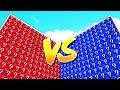 Minecraft: LUCKY BLOCK RED vs BLUE WALLS | MODDED MINI-GAME