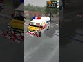 🚨 Ambulance फंस गया Raiway Track पर 😲 | BUSSID #shorts #gaming #ambulance