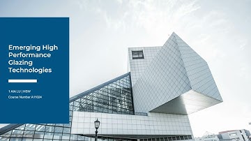 Emerging High Performance Glazing Technologies