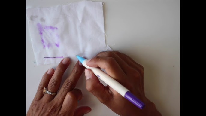 Learn How to Mark Fabric with a Water Soluble Pen and Ceramic