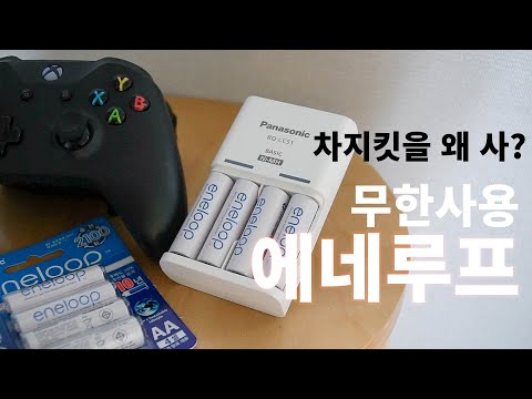 파나소닉 에네루프 충전기&충전지 리뷰 feat. 무선 게임패드 필수템