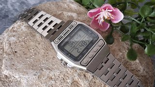 Serviced 1981 Seiko Silver Wave D229-5000 Men's Vintage LCD Watch New O-rings