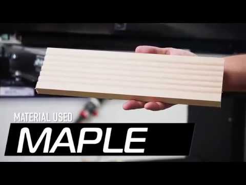 Texturing Maple With A SuperBrush Sanding Machine | SuperMax Tools SuperBursh Machine Texturing