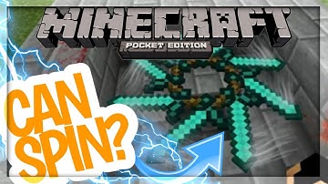 MCPE: How to make a spinning blade| command block creation