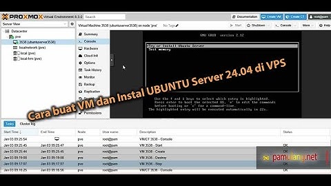 04. Cara Buat VM Dan Instal OS Ubuntu 24.04 LTS di VPS | Belajar Proxmox VE Dengan PC Bekas