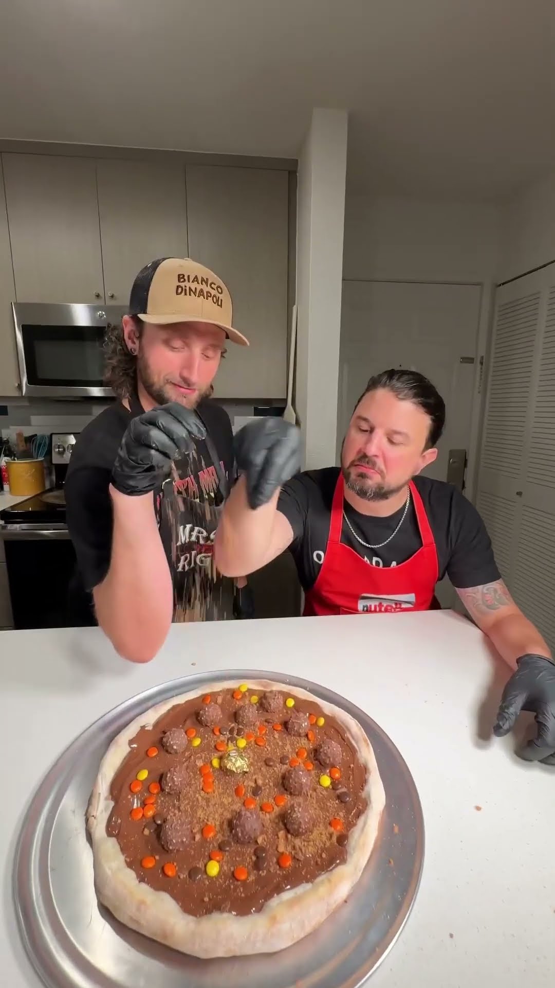 Nutella Pizza w/ @PizzofArt #shorts