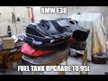 BMW E38, upgrading the fuel tank to 95l restored one