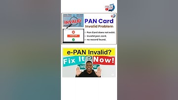 Invalid Pan Card Solution | Pan card invalid problem | modern cyber cafe