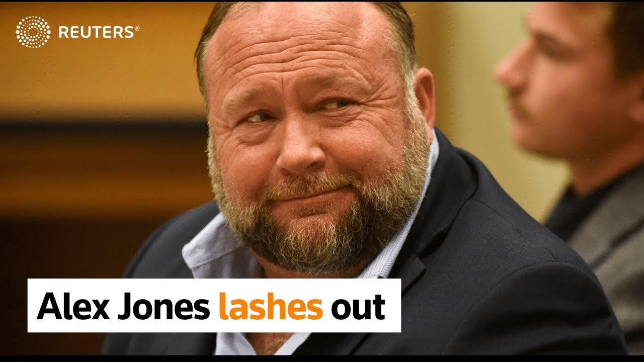 Alex Jones lashes out at defamation trial