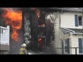 Arrival Video:  Firefighters battle this fully involved house fire