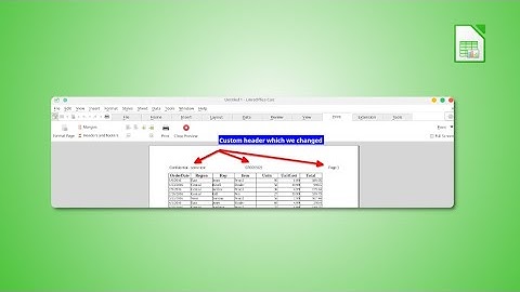 How to Create Custom Header and Footer in LibreOffice Calc [Tutorial]