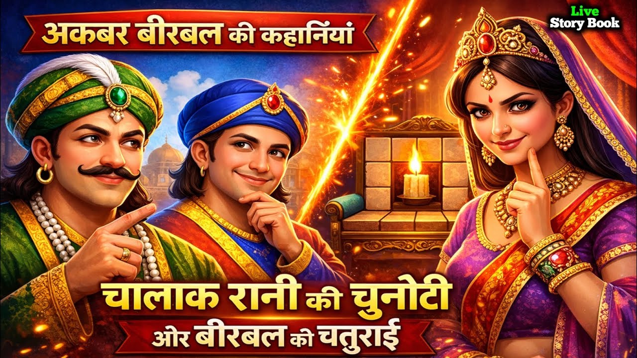 चालाक रानी की चुनौती और बीरबल की चतुराई, अकबर बीरबल कि कहानियां Akbar Birbal ki kahaniyan & Stories