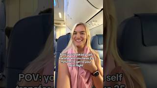 Have you ever booked a self transfer #travel #flight #solotravel #digitalnomad