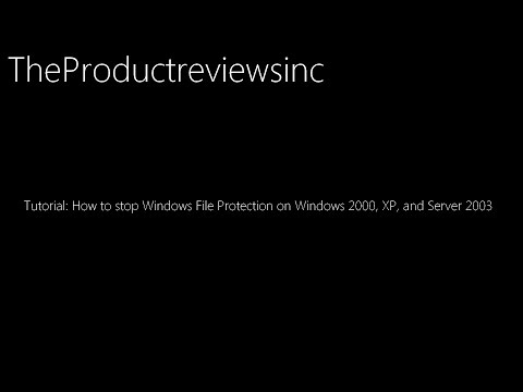 Video: How To Disable Windows XP File Protection