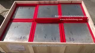 Polyurethane Edge Stainless Steel Screen Panel Direct Supplier