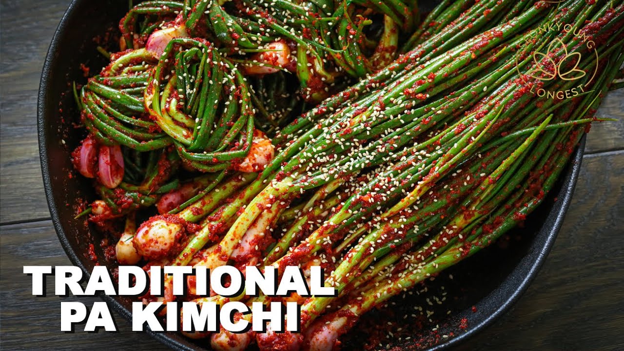 Traditional Green Onion Kimchi (Pa Kimchi) Recipe | Seonkyoung Longest