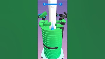 stack Ball game moving level 8 to 9 #short #shorts #asmr #hungary