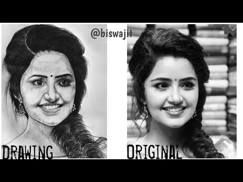 Sketch Of Anupama Parameswaran | Anupama Parameswaran | Drawing Of Anupama Parameswaran