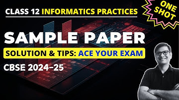 IP Sample Paper 2024: Guaranteed 70/70 with these Expert Solutions and Tips | One Shot #class12ip