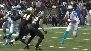 Cam Newton Tosses a Left-Handed TD Pass to Jonathan Stewart! | Panthers vs. Saints | NFL