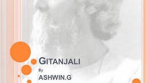 RABINDRANATH TAGORE GITANJALI ( Complete ENGLISH  Audiobook ) ....PART- 3