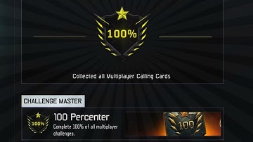 100% Black Ops 3 Multiplayer Challenges "CoD BO3 100 Percent Calling Card"