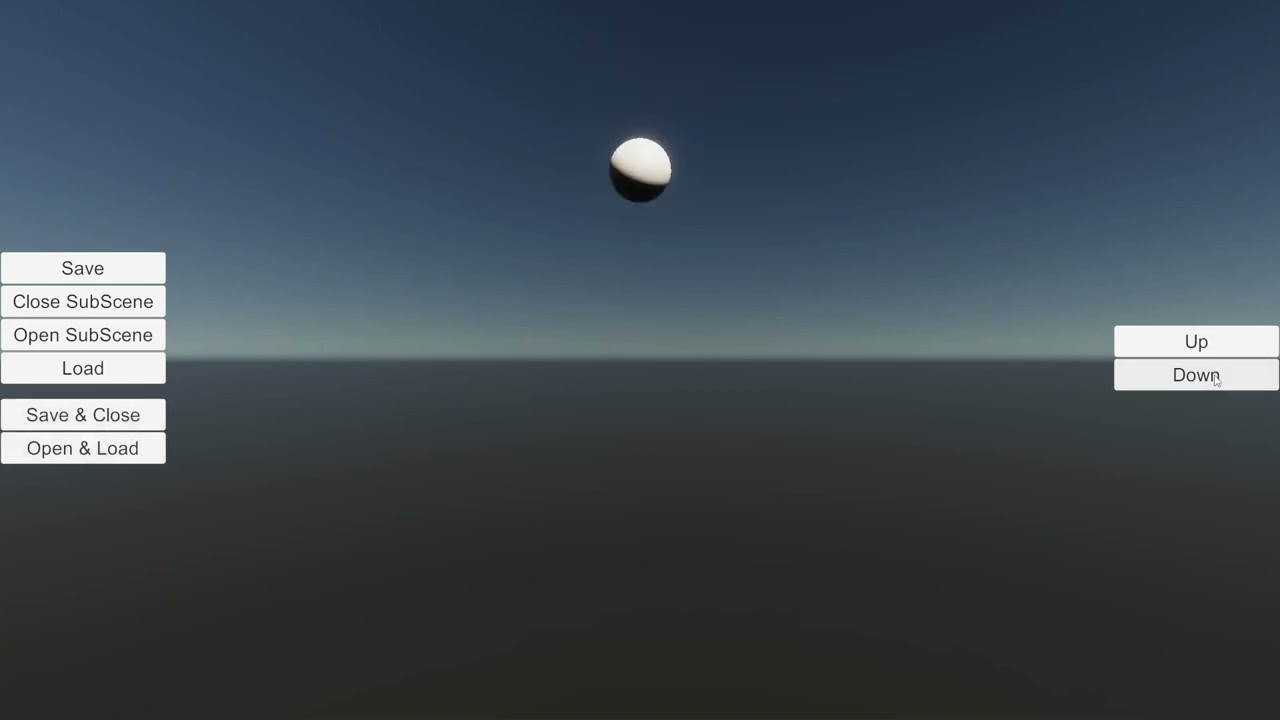 Runtime SubScene - Save & Close, Open & Load