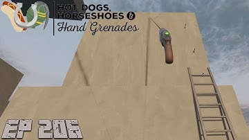Grappling Gun | Update 99 Alpha 6 | Ep 206 Hot Dogs Horseshoes & Hand Grenades