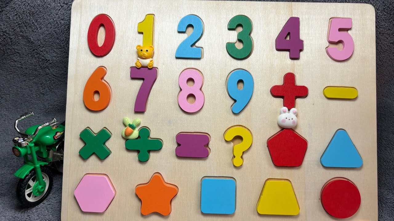 Best Learning Numbers, Shapes & Counting 1 - 10 | Preschool Toddler ...