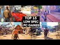 Top 15 amazing games for low end pc games in 2024  1gb ram 2gb ram 256mb vram 512mb vram 