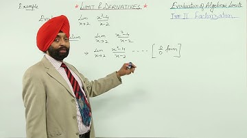 CBSE CLASS 11 MATH - LIMITS - Factorization Method  Evaluation of Algebraic Limits