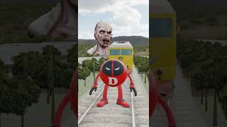 Train vs zombie BeamNG.Drive #beamng #beamngexperiments