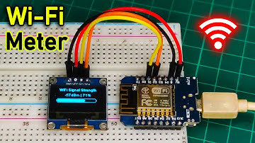 A Wifi Signal Strength Tracker Sketch For WeMos D1 mini || Wifi Signal Meter With OLED Display