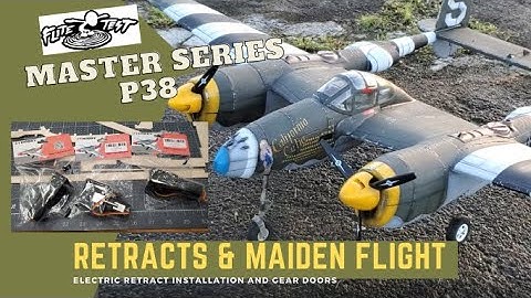 Flite Test Master Series P38 Retracts and Maiden Flight