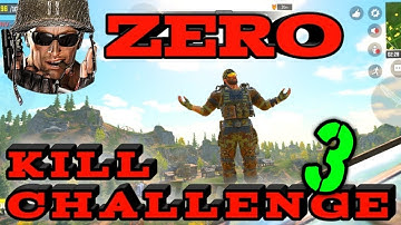 ZERO KILL CHALLENGE THIRD ATTEMPT, CAN I WIN AGAIN? NO KILL | COD MOBILE BATTLE ROYALE.