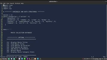 28 - Python Project: Movie Collection DB Pt16