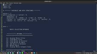 28 - Python Project: Movie Collection DB Pt16