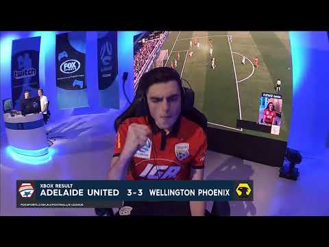 football score E-League 2018 Xbox Round 7: Adelaide United v Wellington Phoenix Highlights
