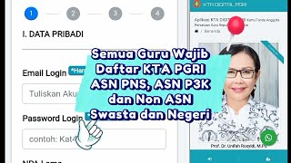 Cara Daftar dan Mengisi Data di KTA Digital PGRI 2025