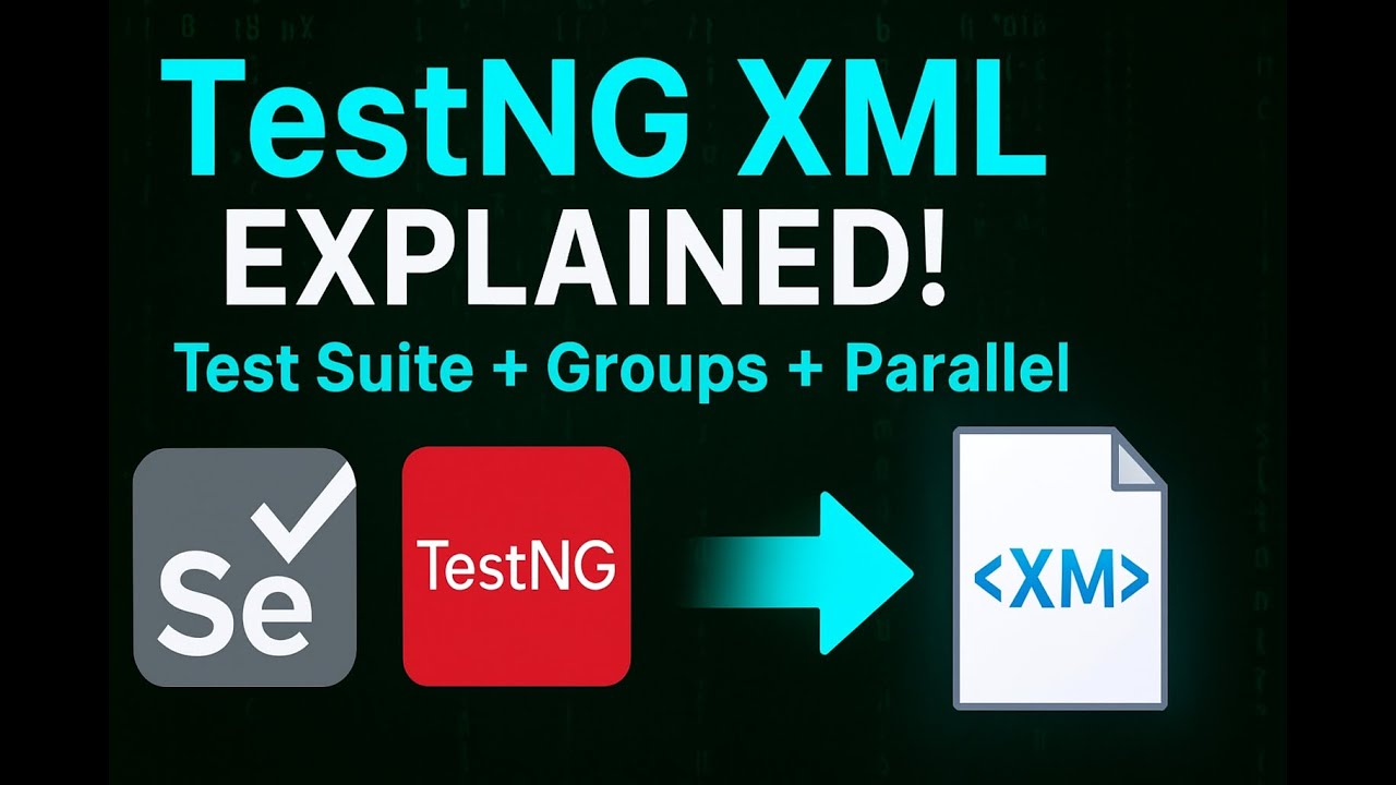 TestNG XML & Test Suite Explained m #TestNG #AutomationTesting # ...