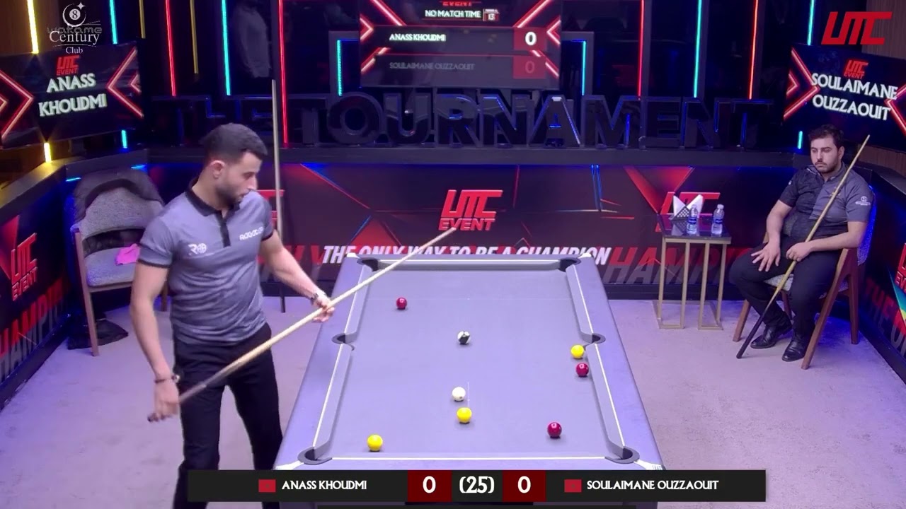 UTC EVENT - SEMI FINAL Anass KHOUDMI Vs Soulaimane OUZZAOUIT - FIRST TO 13